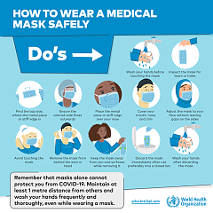How to wear a medical mask safely