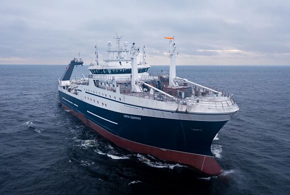 The first stage of factory sea trials of the head Russian supertrawler for the Russian Fishery Company successfully completed